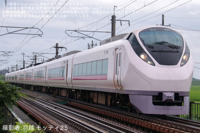 【JR東】E657系K7編成が羽越本線でハンドル訓練を不明で撮影した写真