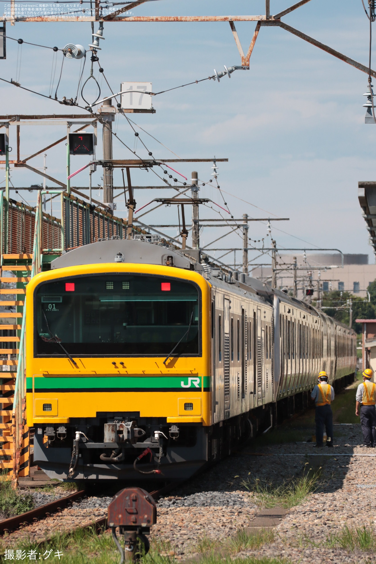【JR東】E493系オク01編成とE233系U629編成が連結の拡大写真