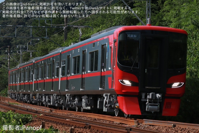 【名鉄】9500系9529F新車性能確認試運転を不明で撮影した写真