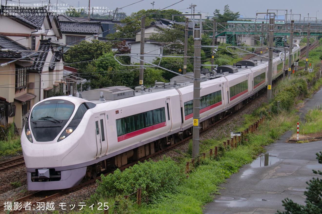 【JR東】E657系K7編成が羽越本線でハンドル訓練の拡大写真