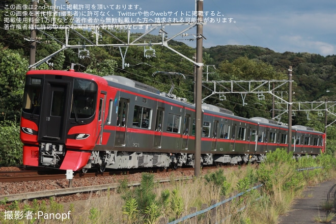 【名鉄】9500系9529F新車性能確認試運転を不明で撮影した写真
