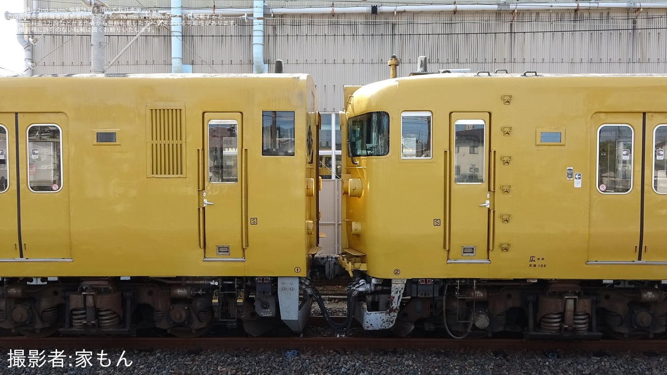 【JR西】115系T-13編成・T-14編成が下関総合車両所本所へ回送の拡大写真