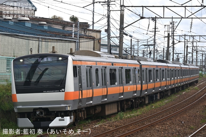【JR東】E233系青661編成が秋田総合車両ベースで構内試運転を不明で撮影した写真