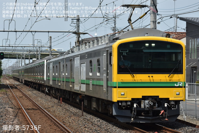 【JR東】E233系3000番台U629編成が秋田総合車両ベースに向けて配給輸送 - 新白岡駅にて撮影