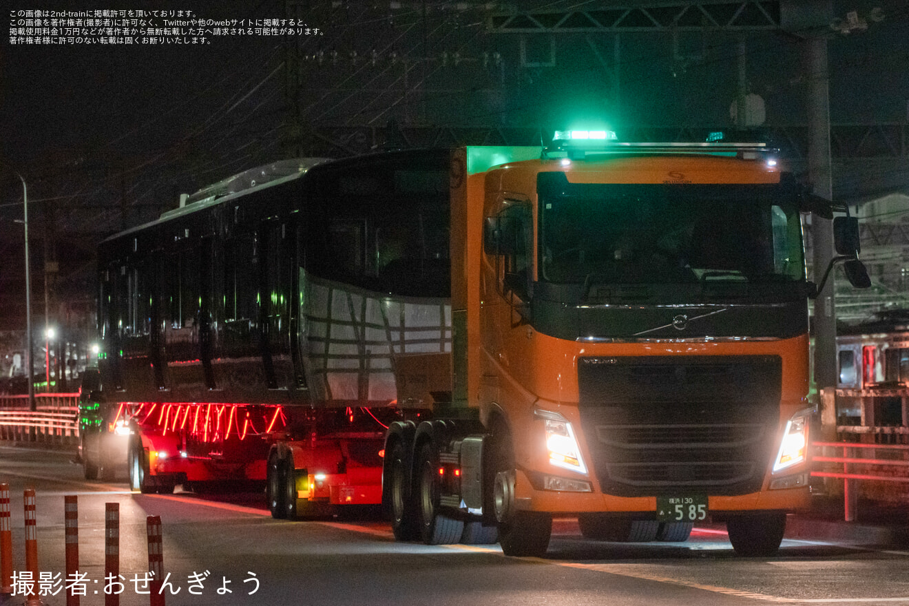 【相鉄】13000系13100号車 GREEN×EXPO 2027での実車展示に向けて陸送の拡大写真