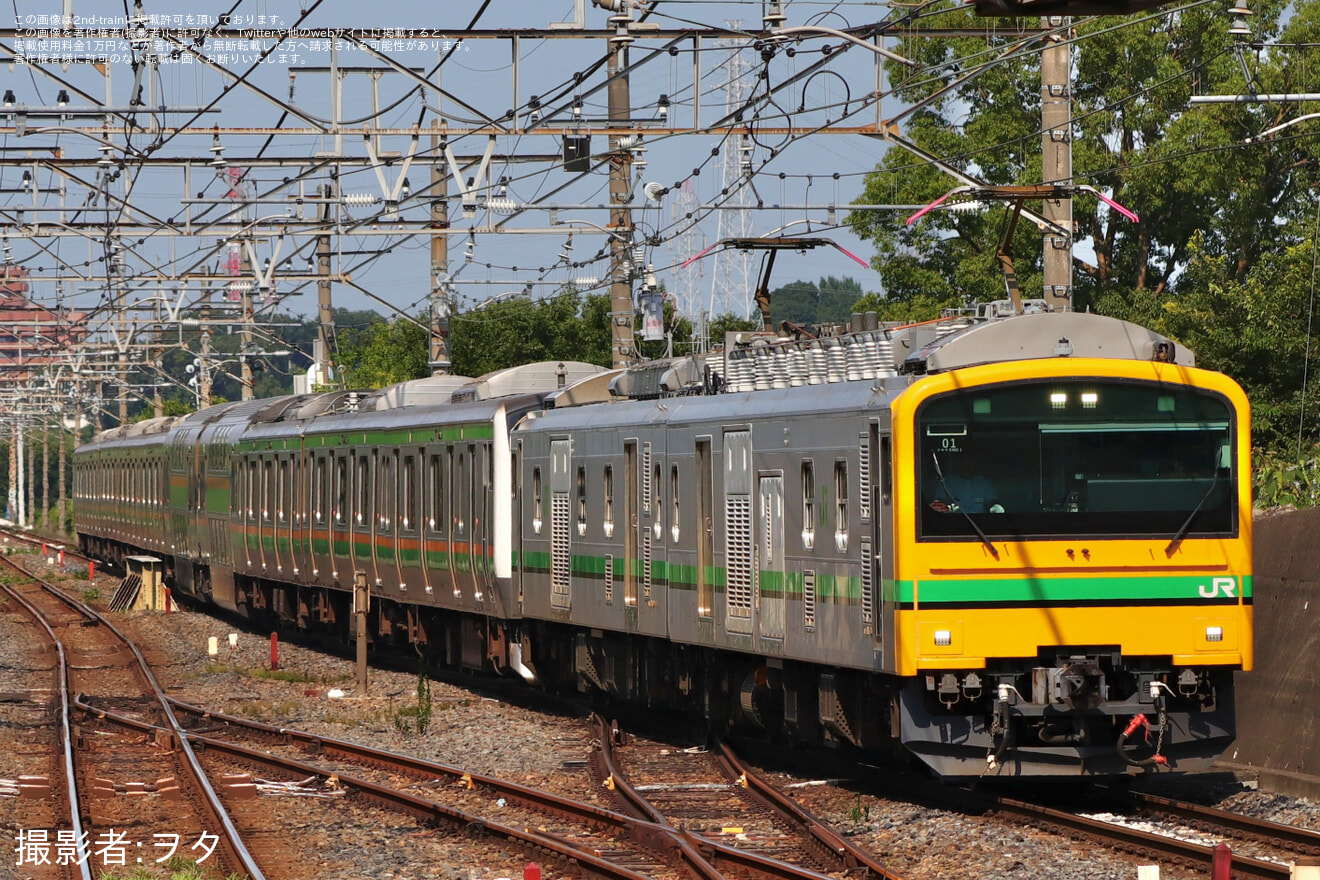 【JR東】E233系3000番台U629編成が秋田総合車両ベースに向けて配給輸送の拡大写真