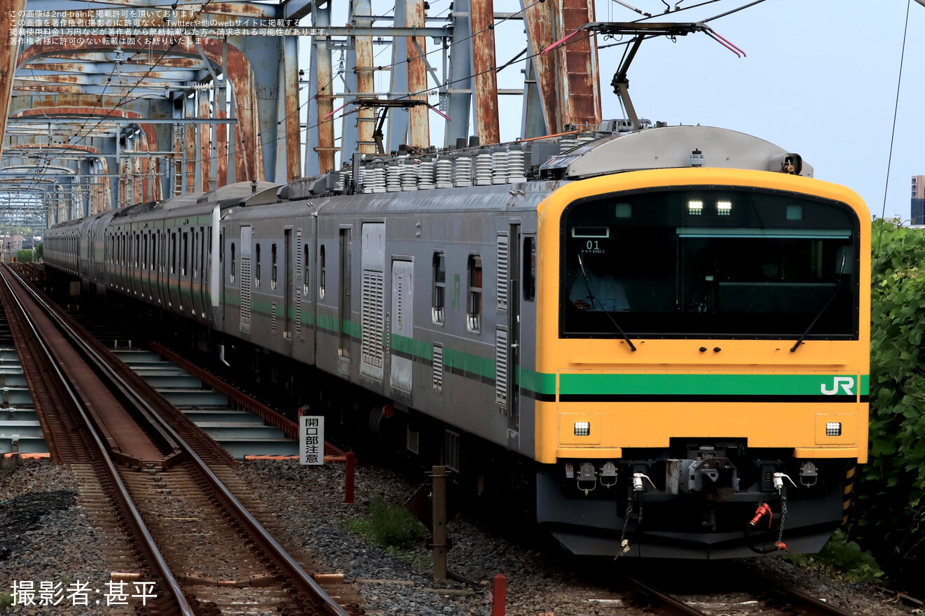【JR東】E233系3000番台U629編成が秋田総合車両ベースに向けて配給輸送の拡大写真