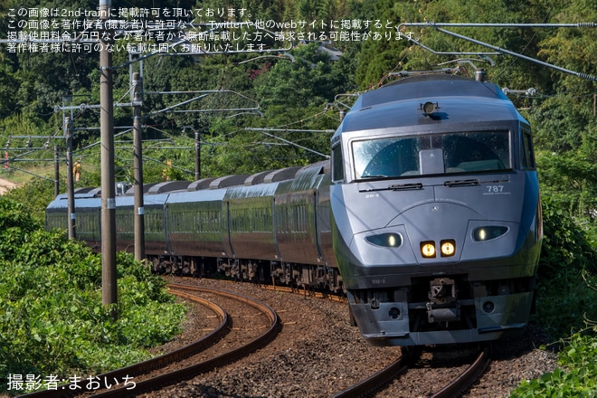 【JR九】博多～熊本間で特急車両を使用した臨時快速の運転開始を不明で撮影した写真