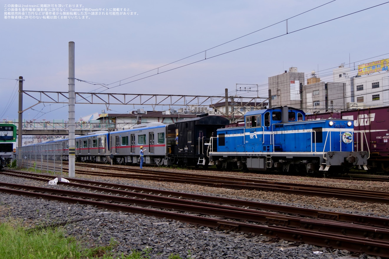 【京成】3200形3224F・3228Fが日本車輌製造を出場し甲種輸送の拡大写真