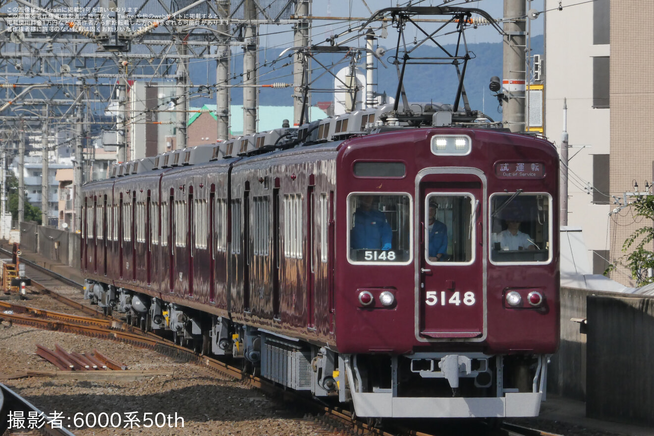 【能勢電】5100系5148F正雀工場出場試運転(202607)の拡大写真