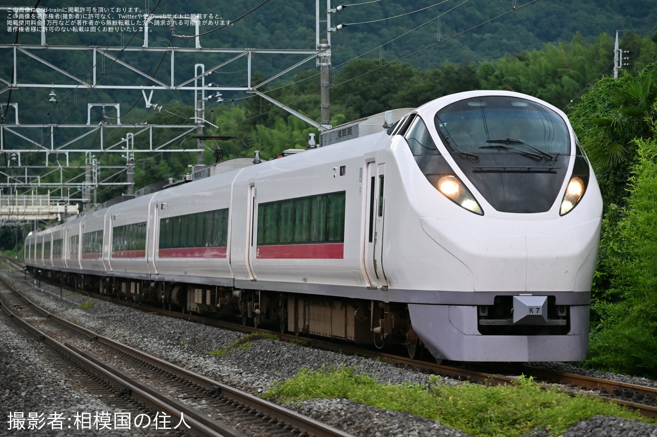【JR東】E657系K7編成が新潟地区から返却回送の拡大写真