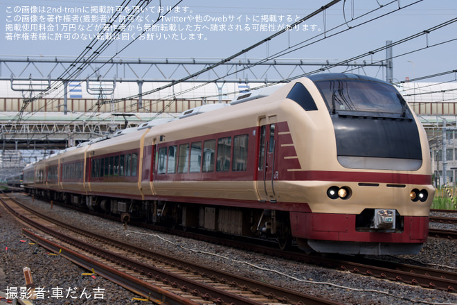 【JR東】E653系K70編成を使用した長岡まつり大花火大会向け団体臨時列車が運転を浦和～赤羽間で撮影した写真
