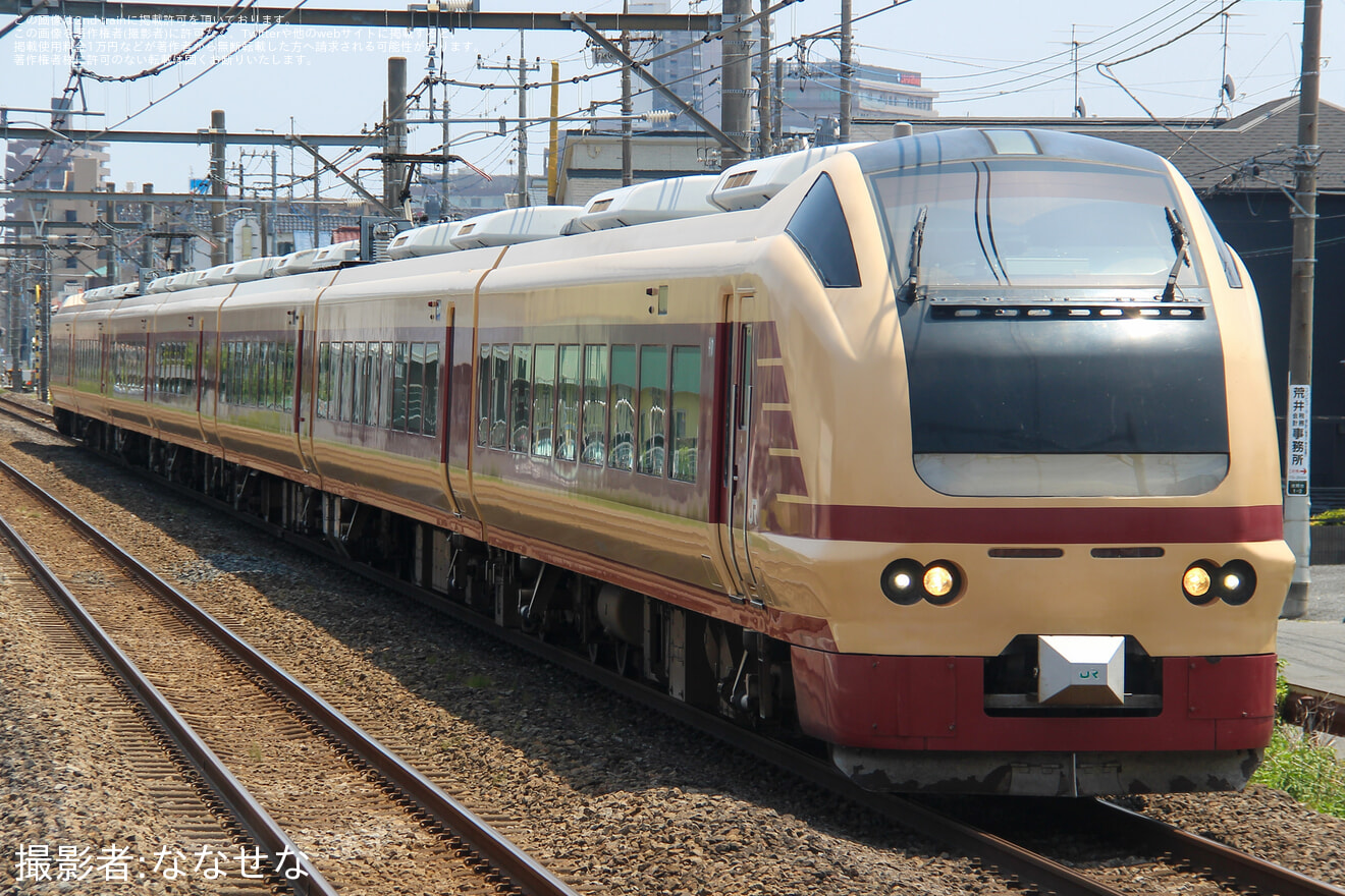 【JR東】E653系K70編成を使用した長岡まつり大花火大会向け団体臨時列車が運転の拡大写真