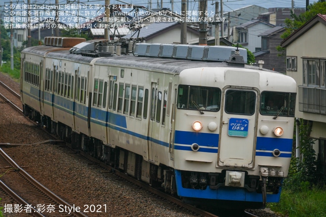 【トキ鉄】臨時快速「マリンビーチ日本海号」が運行を不明で撮影した写真
