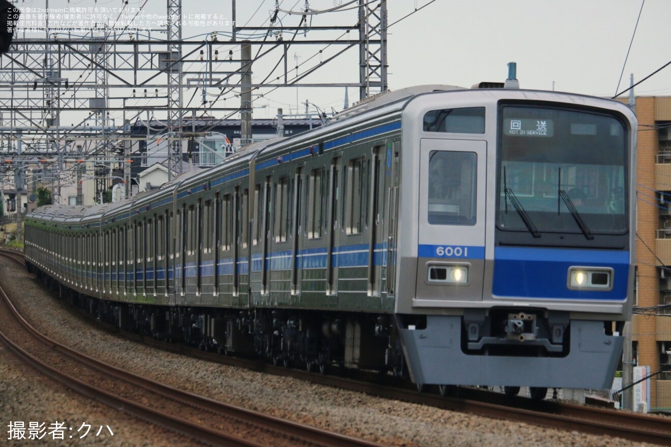 【西武】6000系6101F 武蔵丘車両検修場出場試運転(202608)の拡大写真