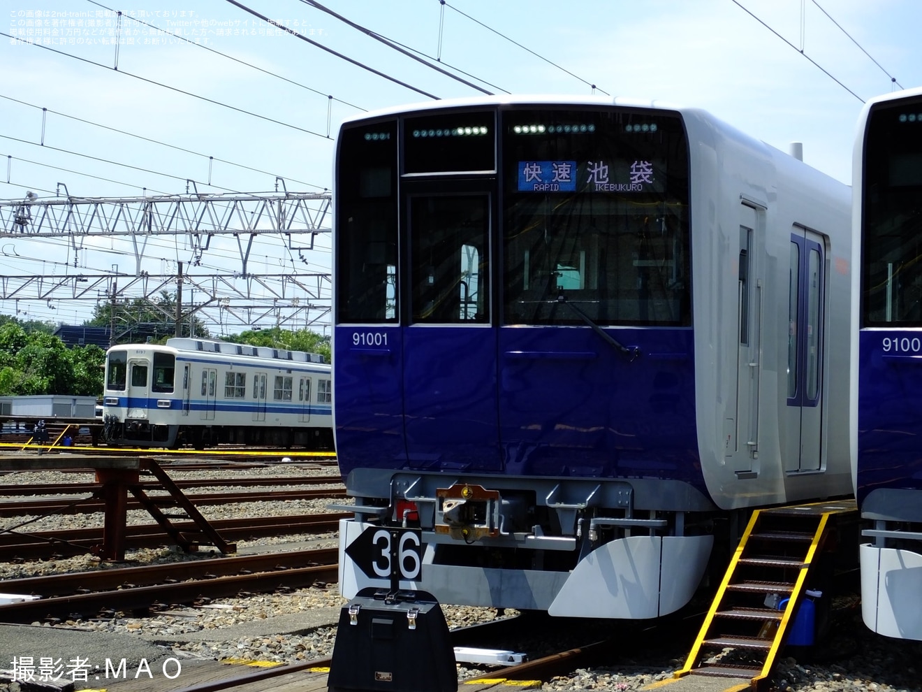 【東武】森林公園検修区で「新型車両90000系車両撮影会・内覧会」が開催の拡大写真