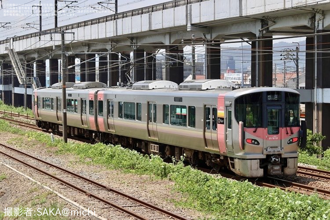 【JR西】227系R3編成が下関総合車両所本所へ入場回送の拡大写真