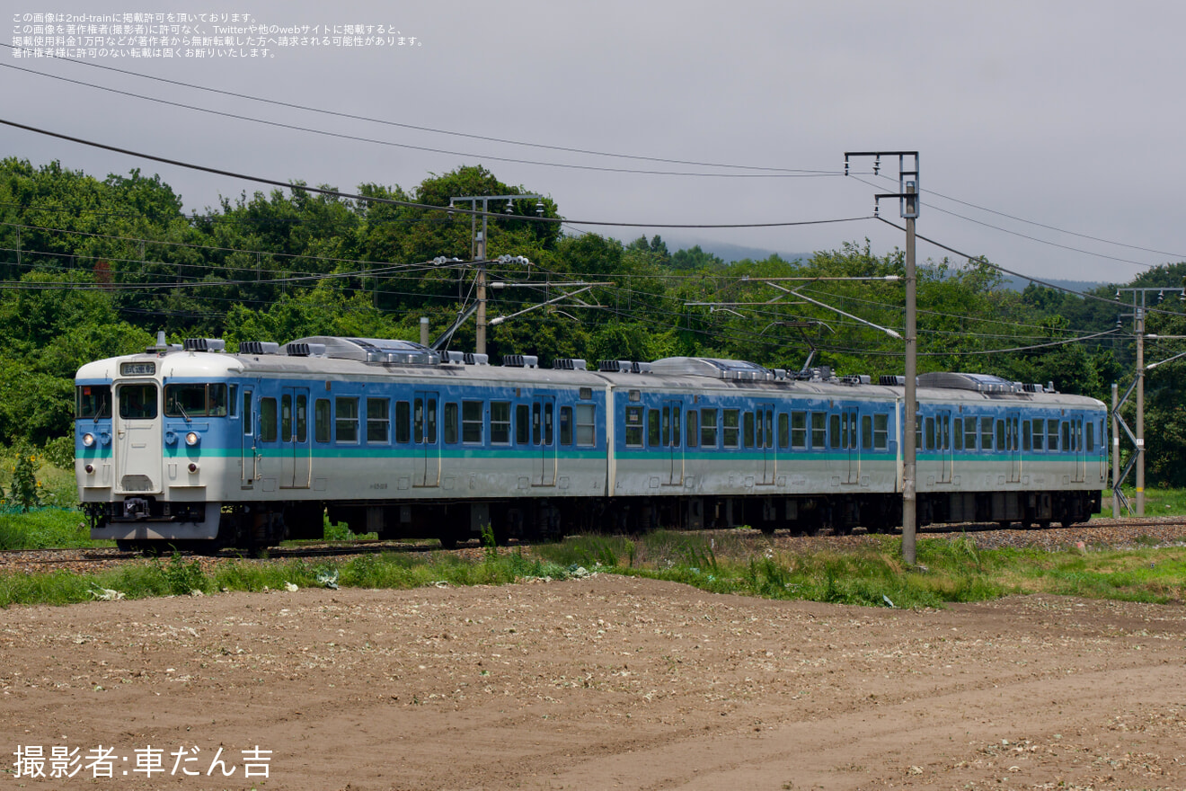 【しな鉄】115系S11編成(新長野色) ハンドル訓練の拡大写真