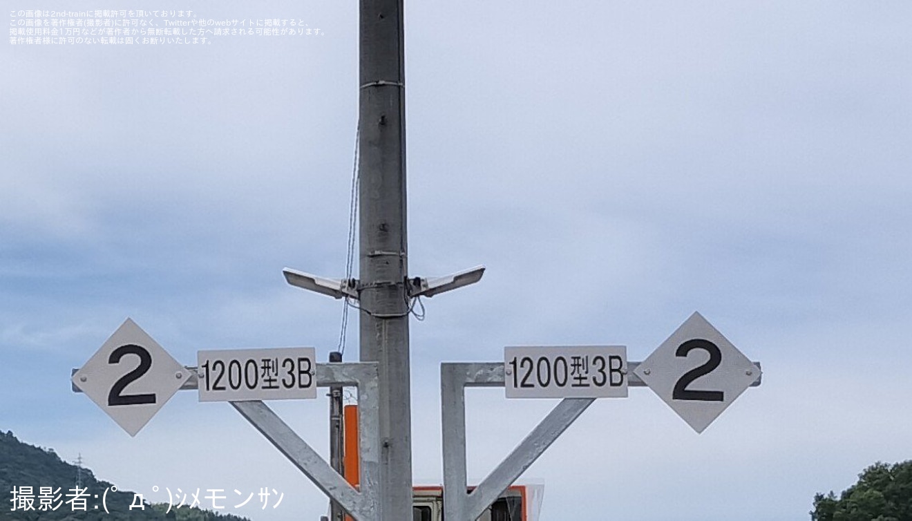 【JR四】北宇和島駅に「1200型3B」の停車目標が設置の拡大写真