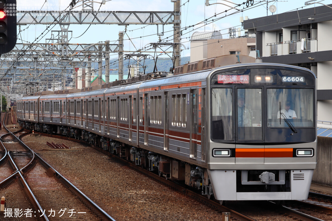 【大阪メトロ】66系66604F東吹田検車場出場試運転の拡大写真