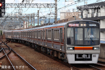 【大阪メトロ】66系66604F東吹田検車場出場試運転