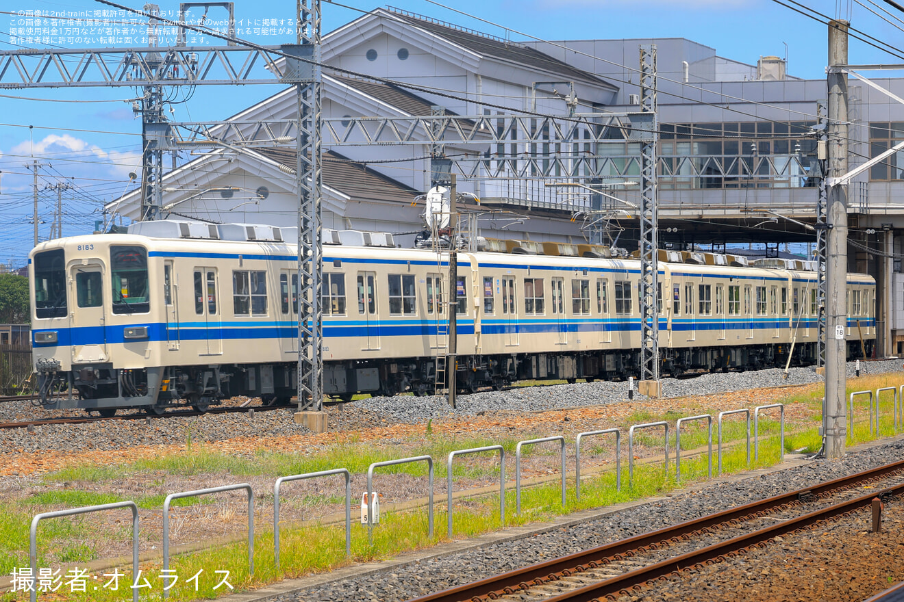 【東武】8000型8183F 南栗橋工場出場試運転の拡大写真