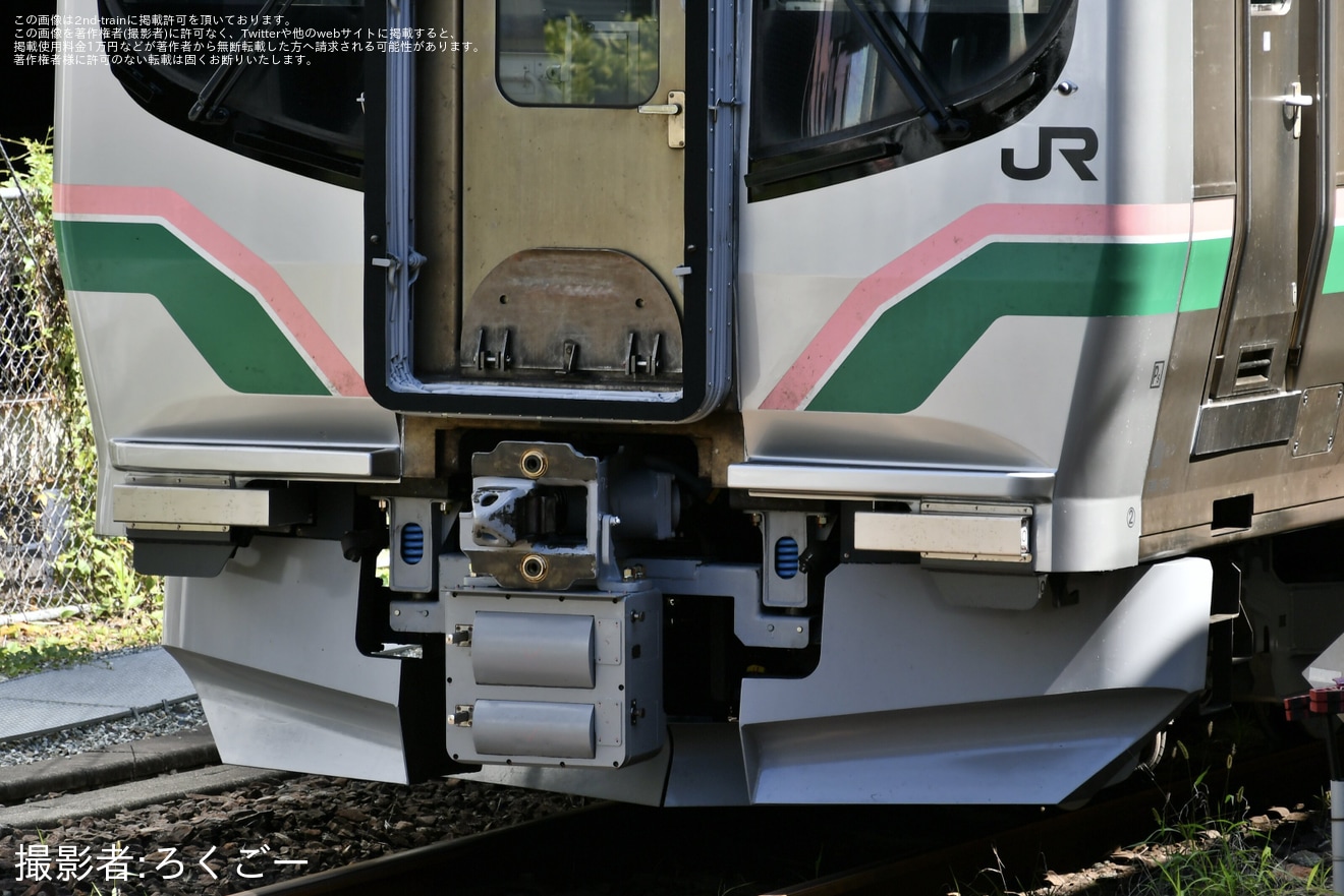 【JR東】E721系P4-14編成が郡山総合車両ベースを出場し回送の拡大写真