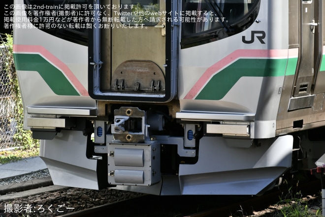 【JR東】E721系P4-14編成が郡山総合車両ベースを出場し回送（2枚目）