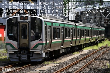 【JR東】E721系P4-14編成が郡山総合車両ベースを出場し回送