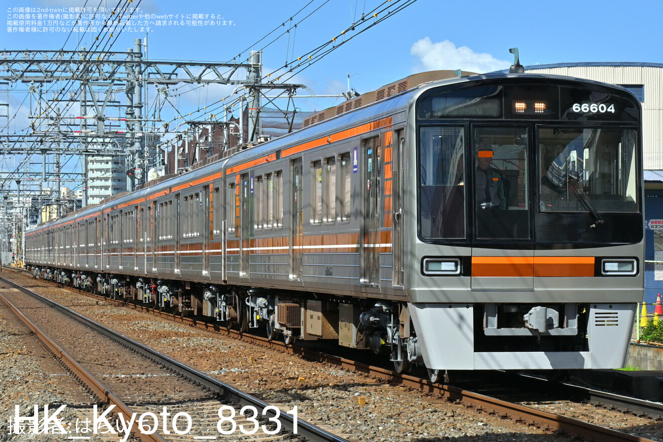 【大阪メトロ】66系66604F東吹田検車場出場試運転の拡大写真