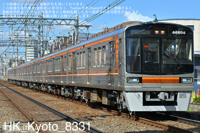 【大阪メトロ】66系66604F東吹田検車場出場試運転を正雀～相川間で撮影した写真