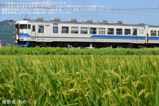 【トキ鉄】413・455系「直江津駅～関山間 開業140周年記念号」が運転を不明で撮影した写真