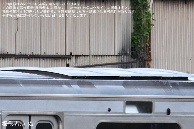 【JR東】最後のE217系モハE216-2080が長野総合車両ベース解体線へ移動を長野総合車両ベース付近で撮影した写真