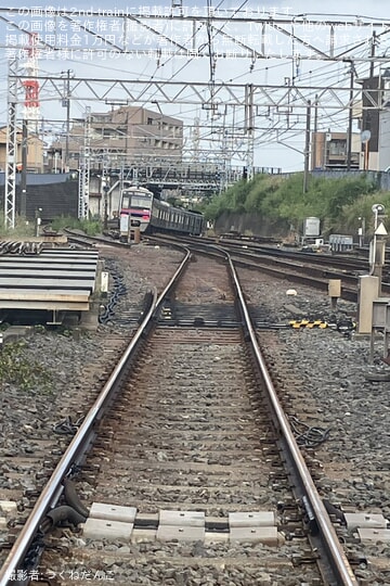 【京成】東中山駅の側線への分岐器が撤去