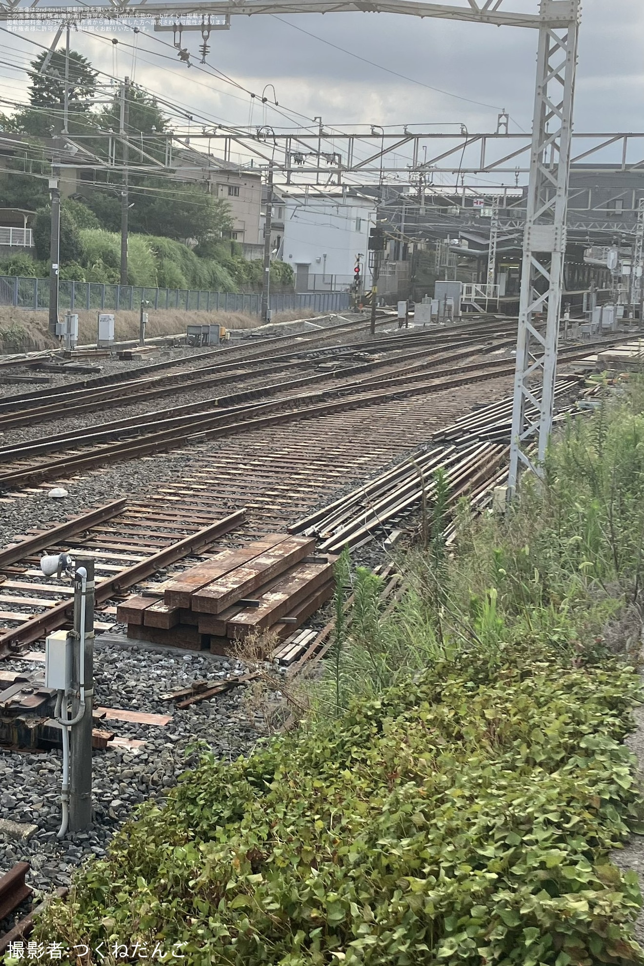 【京成】東中山駅の側線への分岐器が撤去の拡大写真