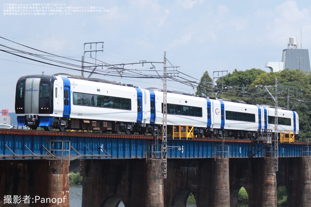【名鉄】2000系2001Fが舞木検査場出場試運転の拡大写真