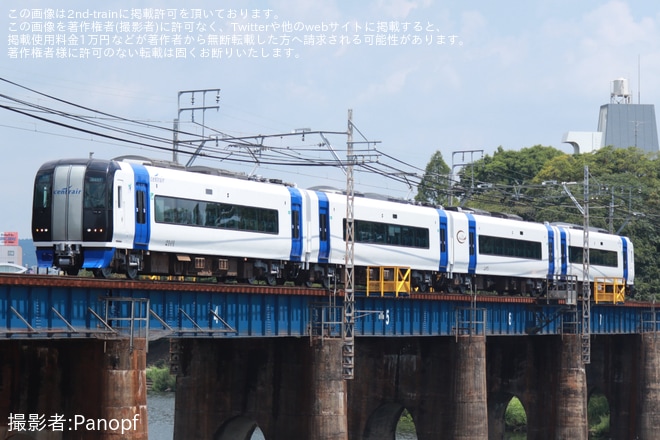 【名鉄】2000系2001Fが舞木検査場出場試運転を不明で撮影した写真