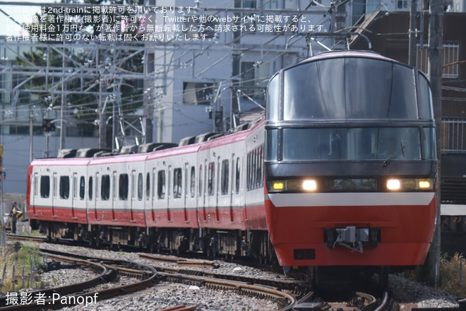 【名鉄】1200系1114F舞木検査場出場試運転を不明で撮影した写真