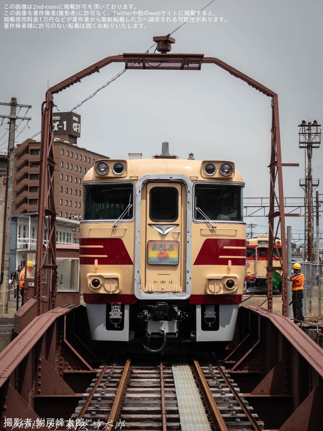 【津山】キハ181を使用した「まなびの転車台実演」を実施を津山まなびの鉄道館で撮影した写真