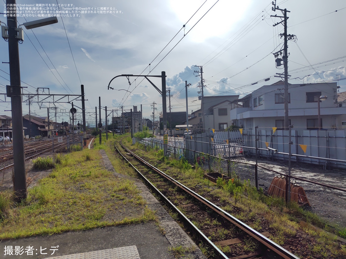 【名鉄】弥富駅で名鉄尾西線の移設工事が進行の拡大写真