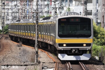 【JR東】E231系ミツB12編成 東京総合車両ベース入場回送
