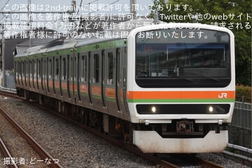 【JR東】209系3500番台ハエ52編成が大宮総合車両ベースへ入場回送