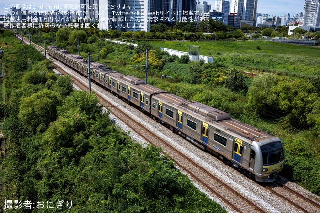 【KORAIL】351000系351F27編成が精密診断を終え出場試運転を不明で撮影した写真
