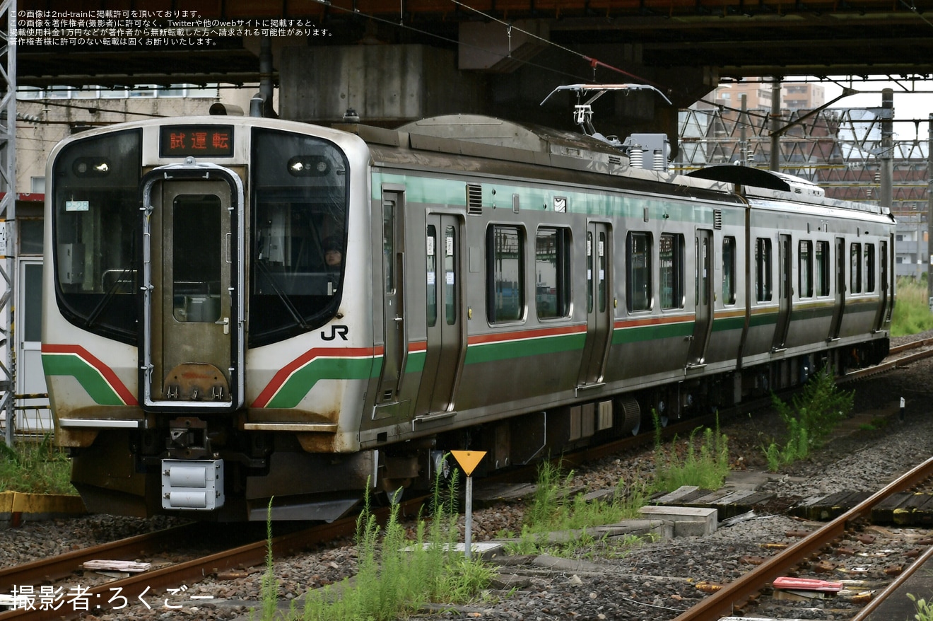 【JR東】E721系P-28編成が郡山総合車両ベースを出場の拡大写真