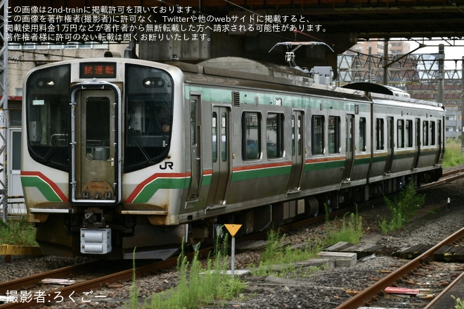 【JR東】E721系P-28編成が郡山総合車両ベースを出場（1枚目）