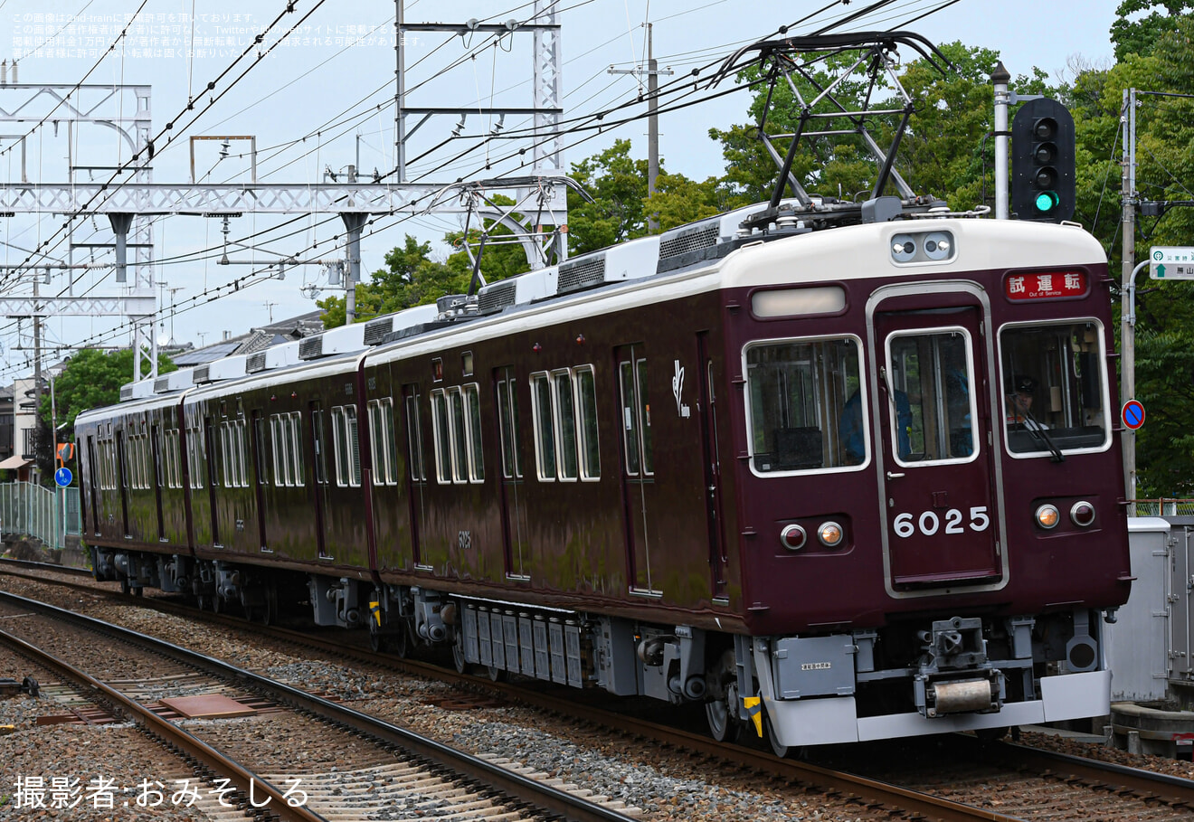 【阪急】6000系6025F正雀出場試運転の拡大写真