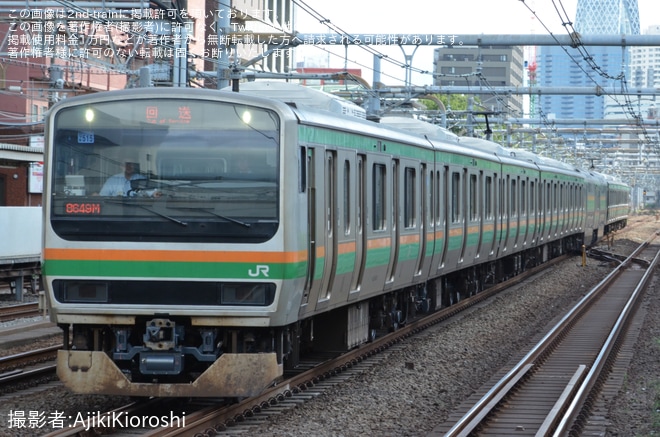 【JR東】E231系ヤマU515編成 東京総合車両ベース出場回送を不明で撮影した写真