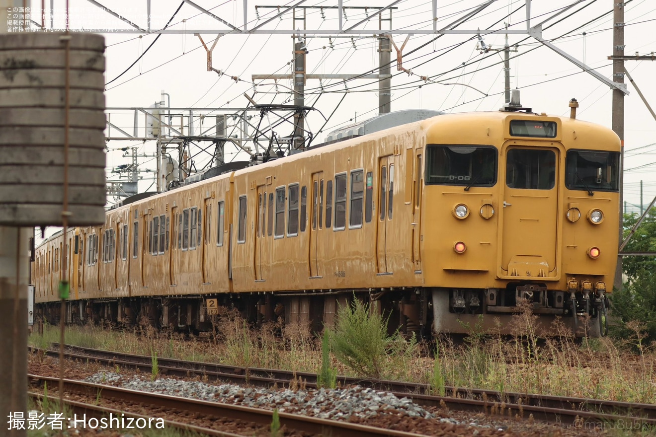【JR西】115系D-08編成+D-06編成が幡生へ回送の拡大写真