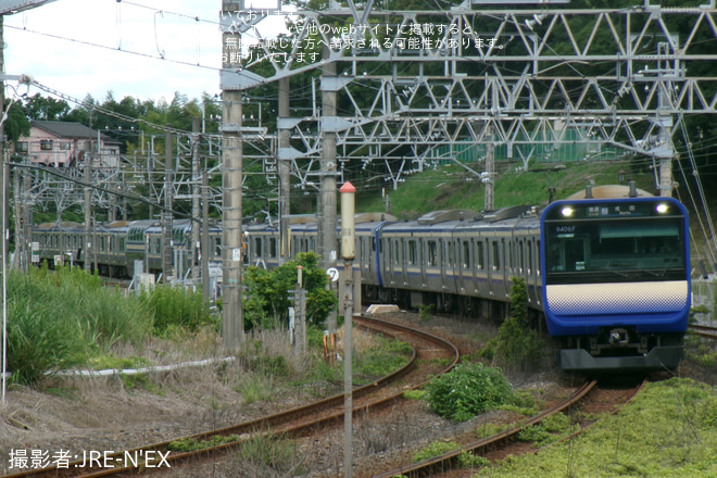 【JR東】E235系による成田空港発成田行きが運転 - 空港第2ビル～成田間にて撮影