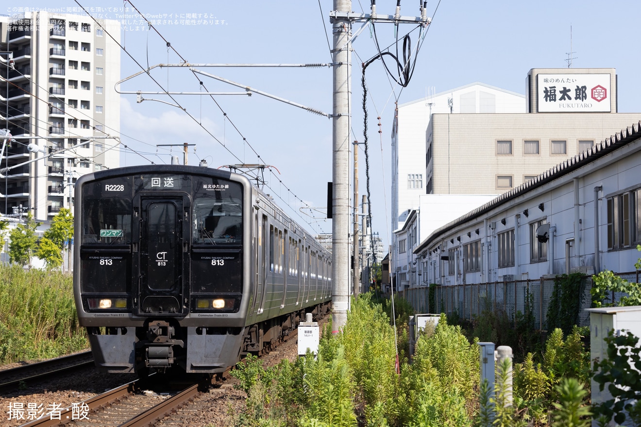 【JR九】813系RG2228編成+817系VG1603・VG1604編成が鹿児島本線で運用の拡大写真